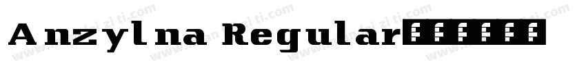 Anzylna Regular字体转换